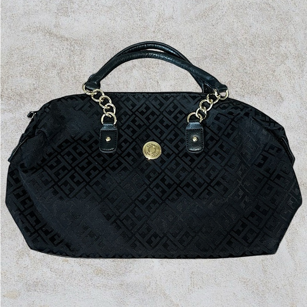 Tommy Hilfiger Speedy Black Gold Chain Purse